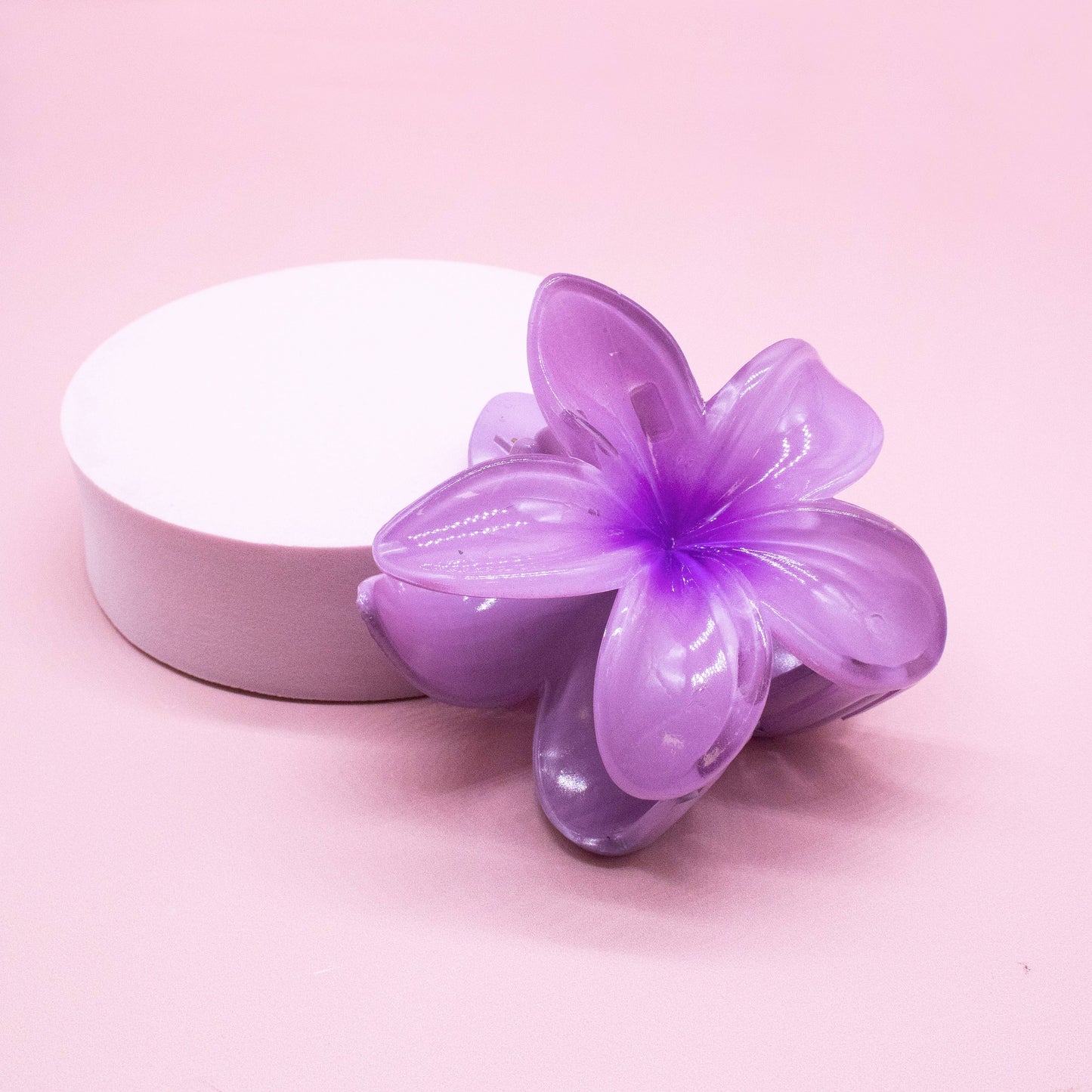 Plumeria Flower Hair Claw Clip - Tropical Floral
