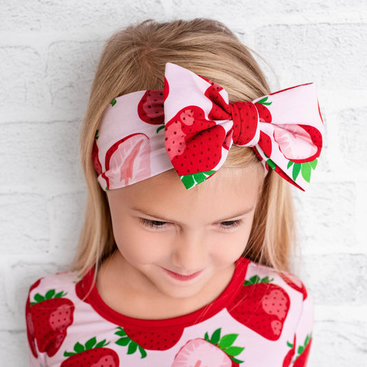 Berry Sweet (Strawberry) Bow Headband