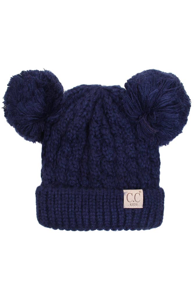 C.C Kids Double Pom Pom Beanie