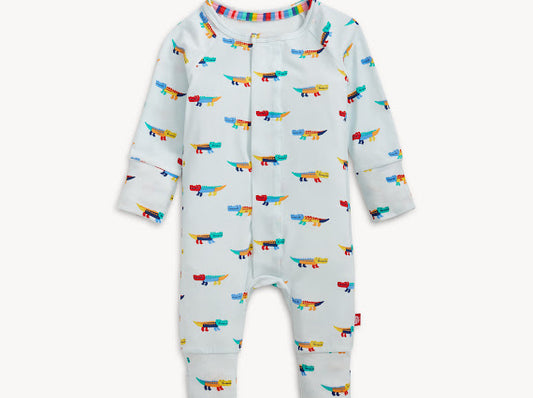 Magnetic Me | Modal Convertible Coverall - Crocodile Colorpop