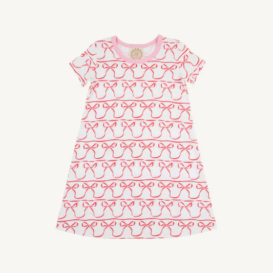 TBBC | Short Sleeve Polly Play Dress - Birdies Bows with Pier Party Pink