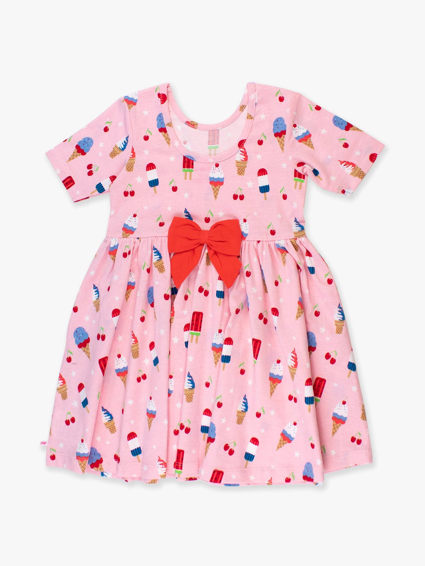 Sweet Freedom Short Sleeve Knit Twirl Dress