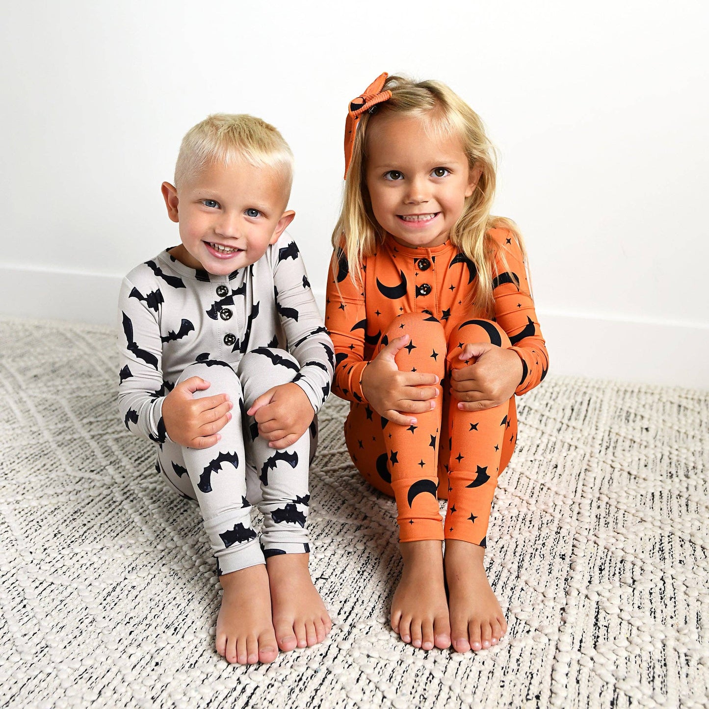 Vlad Gray Bats Two Piece Pajamas