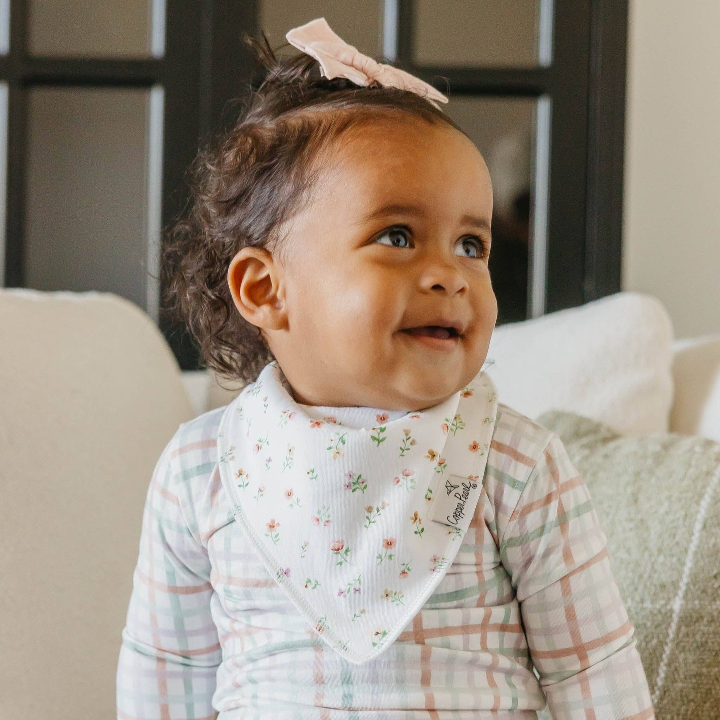 Copper Pearl | 4 Pack Baby Bandana Bibs - Natalie