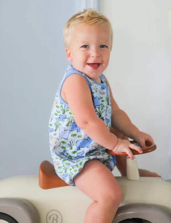 TBBC | Patton Play Bubble - Bal Harbour Hippo (Beale Street Blue) with Sunrise Blvd Blue