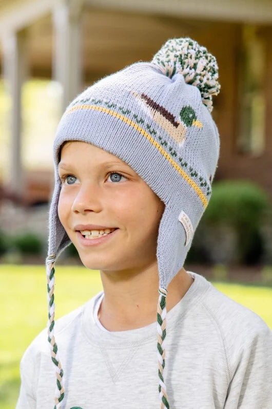 TBBC | Parrish Pom Pom Hat - Sarasota Sky with Ducks