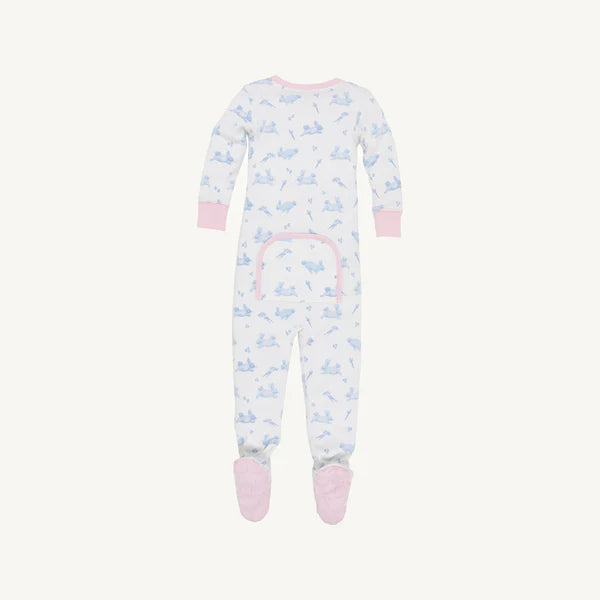 TBBC | Noelle’s Night Night Footed - Lindon Hill Hops with Palm Beach Pink