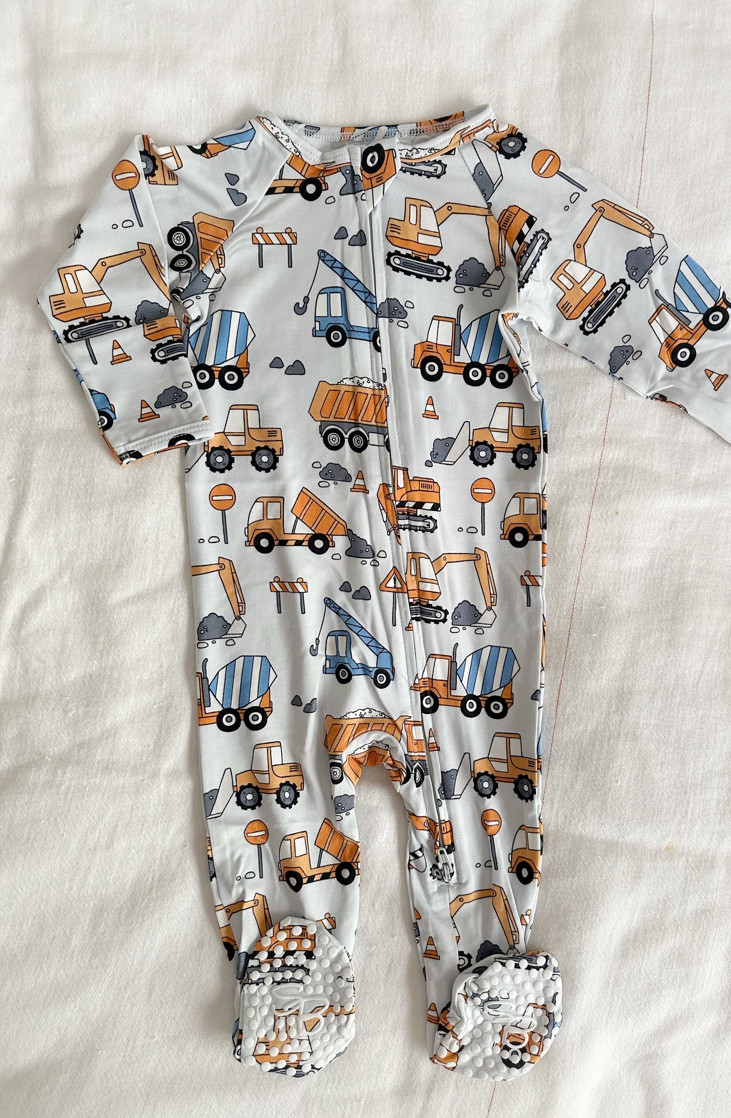 Sweet Bamboo Zipper Footie - Uncle Kev