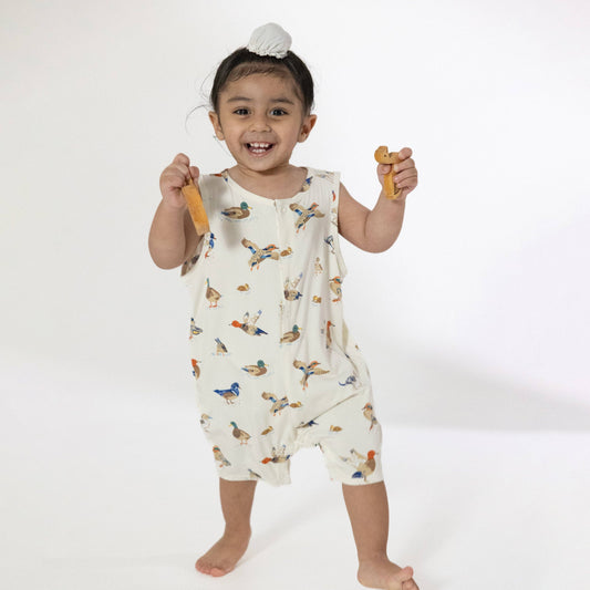 Angel Dear | Ducks - Sleeveless Shortie Romper