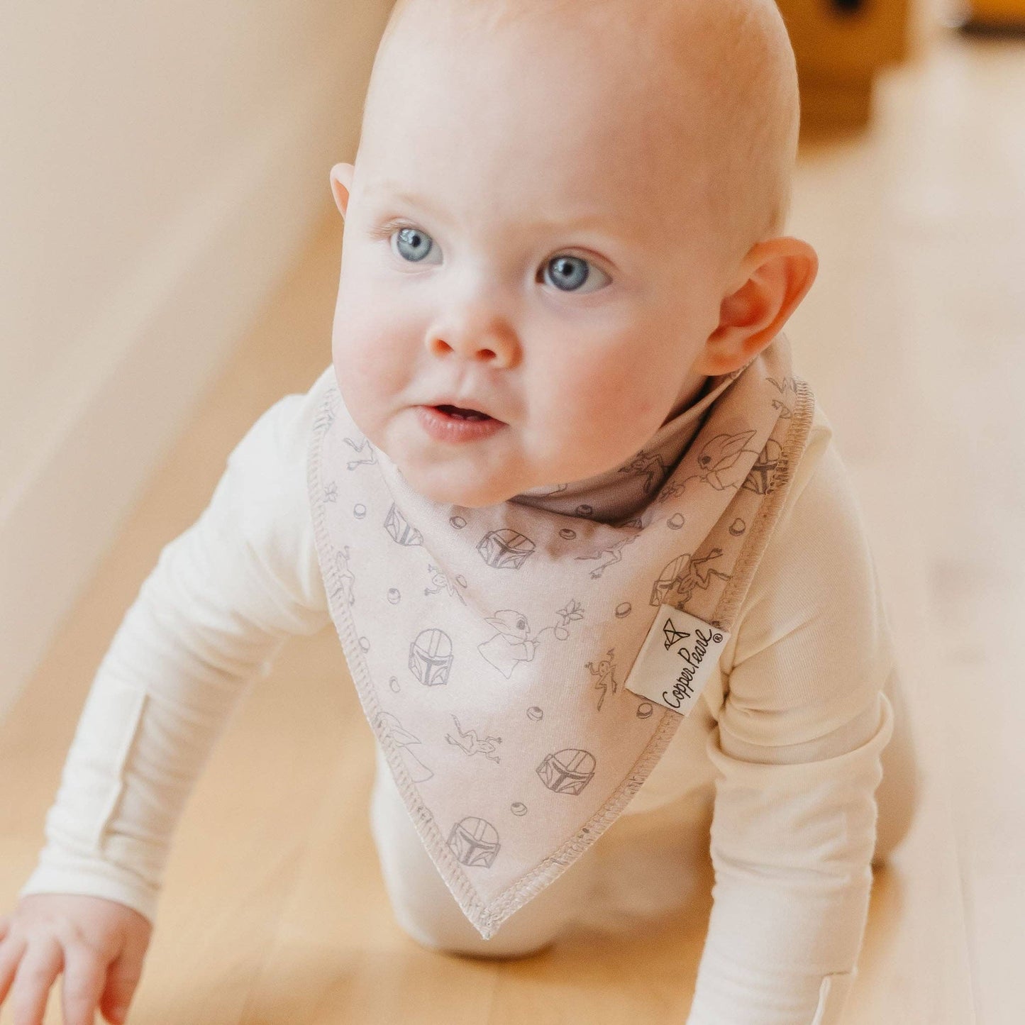Copper Pearl | 4 Pack Baby Bandana Bibs - Star Wars Grogu