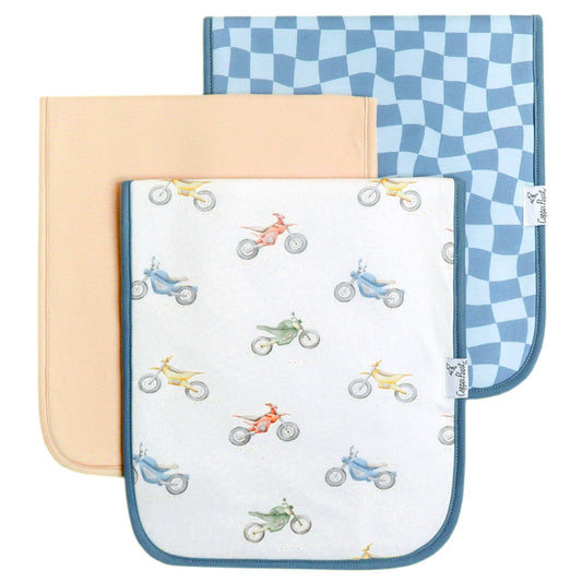 Copper Pearl | 3 Pack Premium Burp Cloths - Ryder