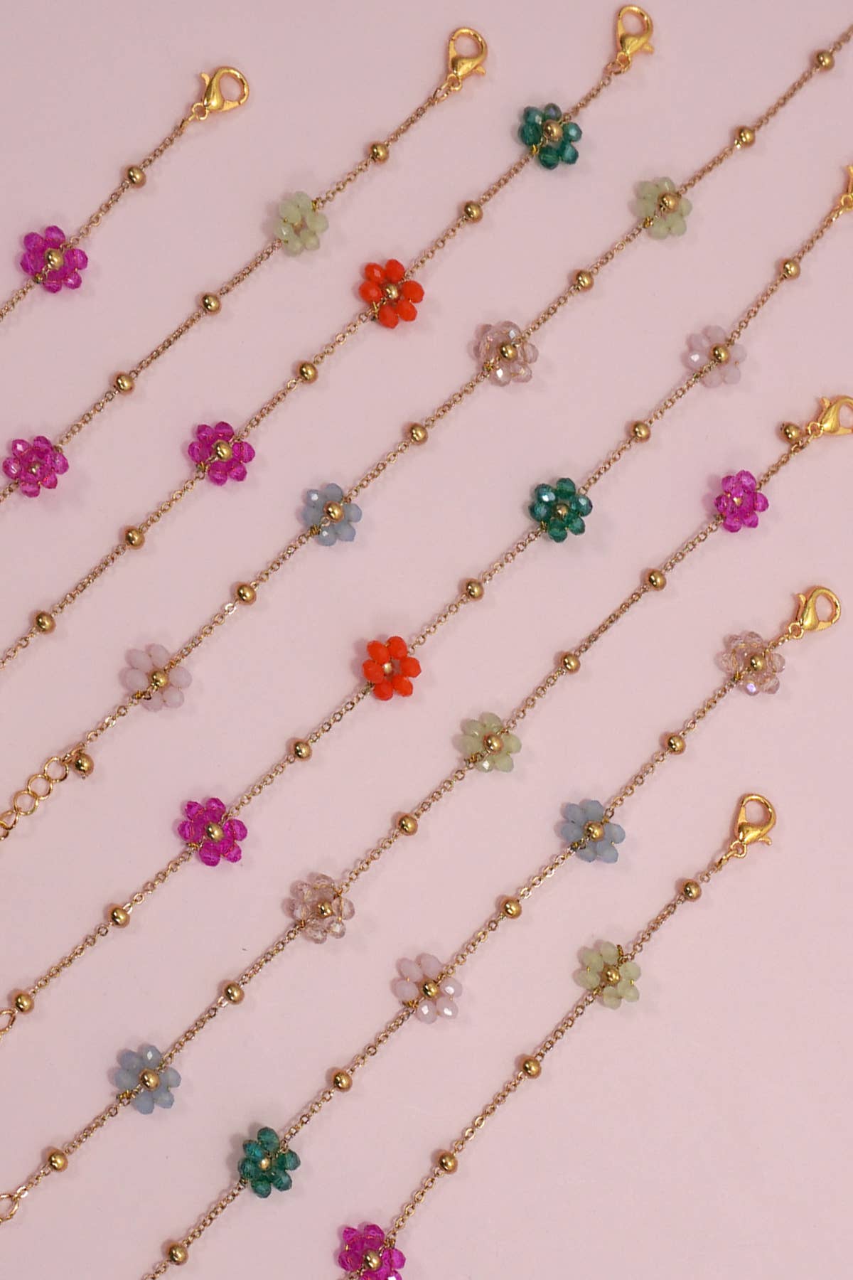 Beaded Flower Bracelet