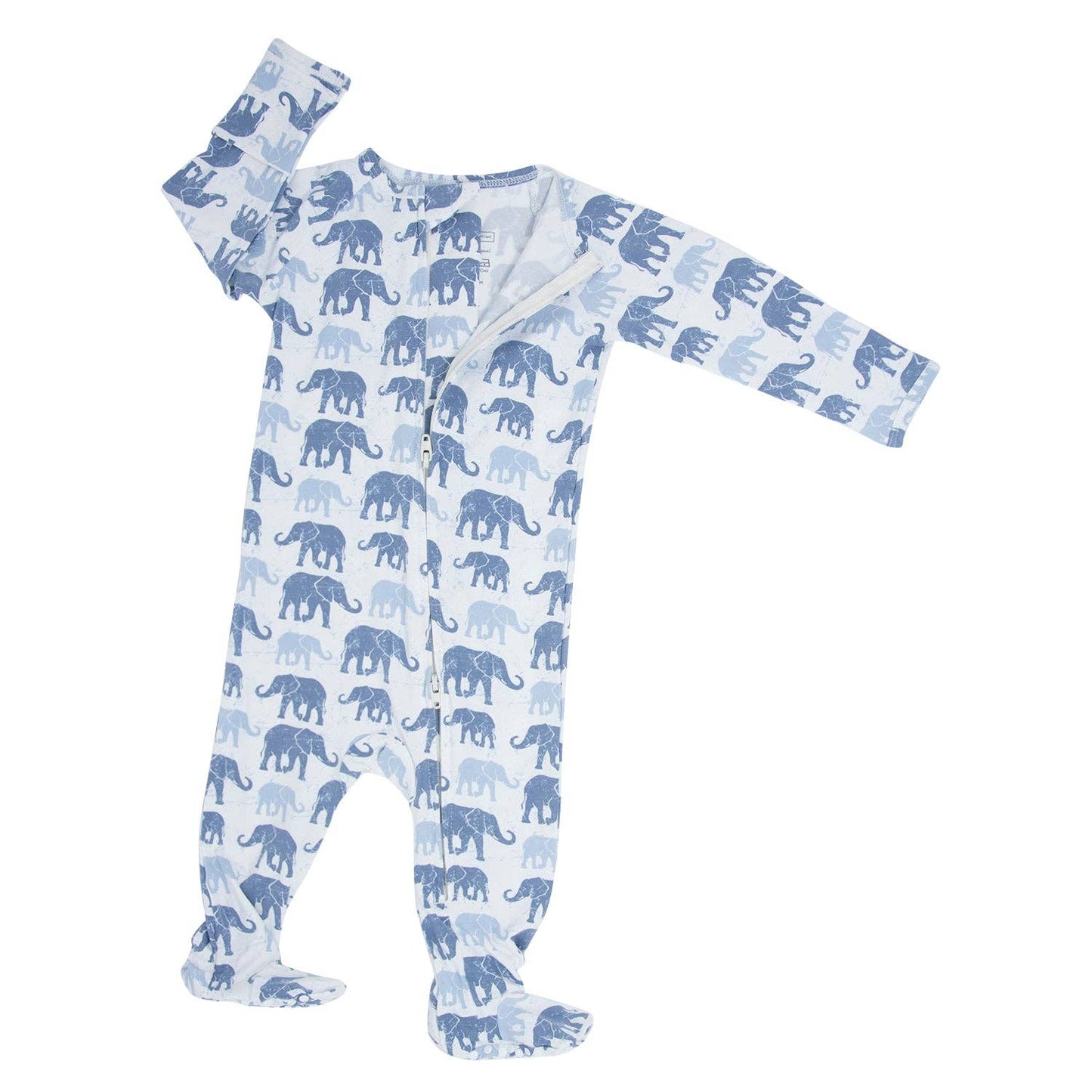 Sweet Bamboo - Zipper Footie - Ethan's Elephants