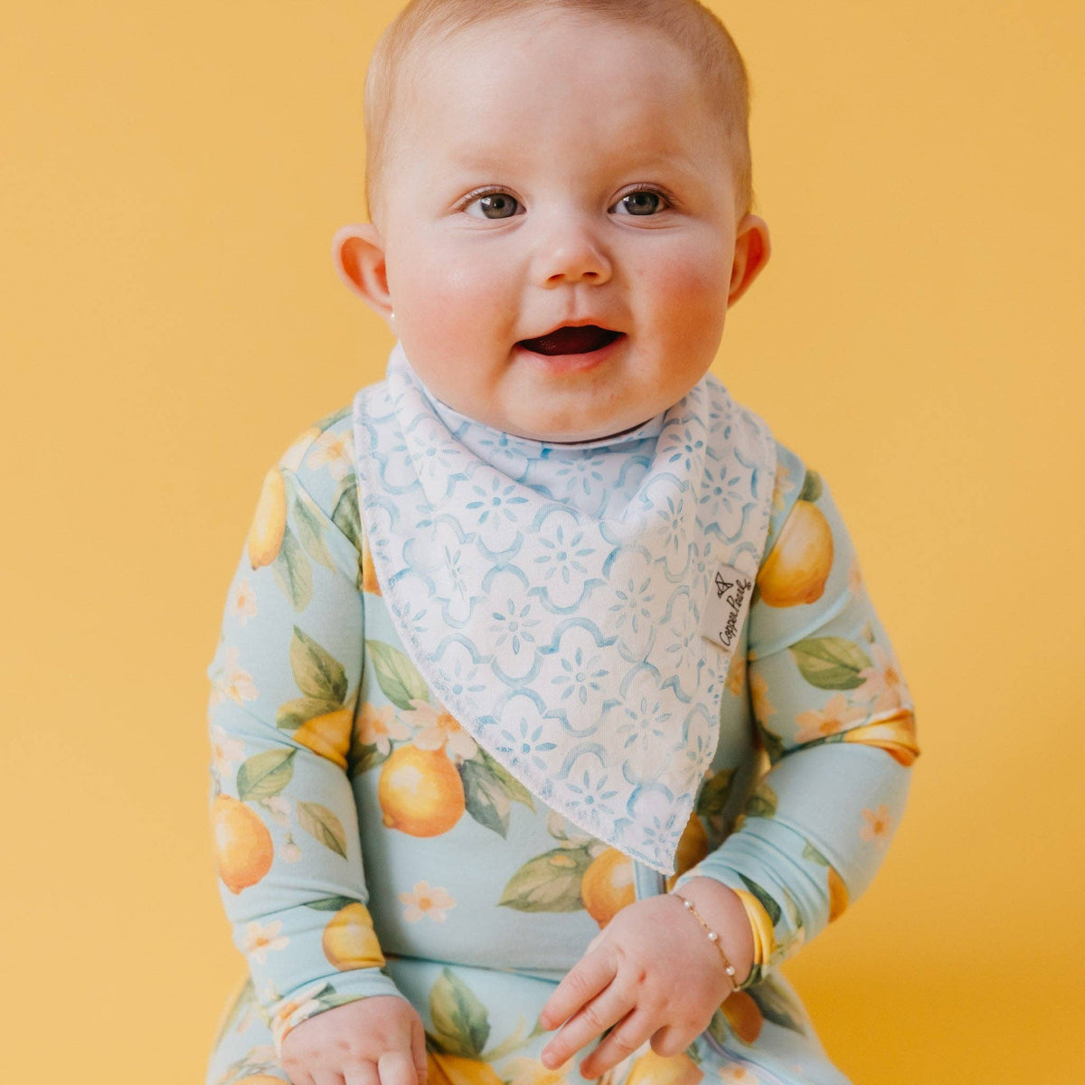 Copper Pearl | 4 Pack Baby Bandana Bibs - Melody