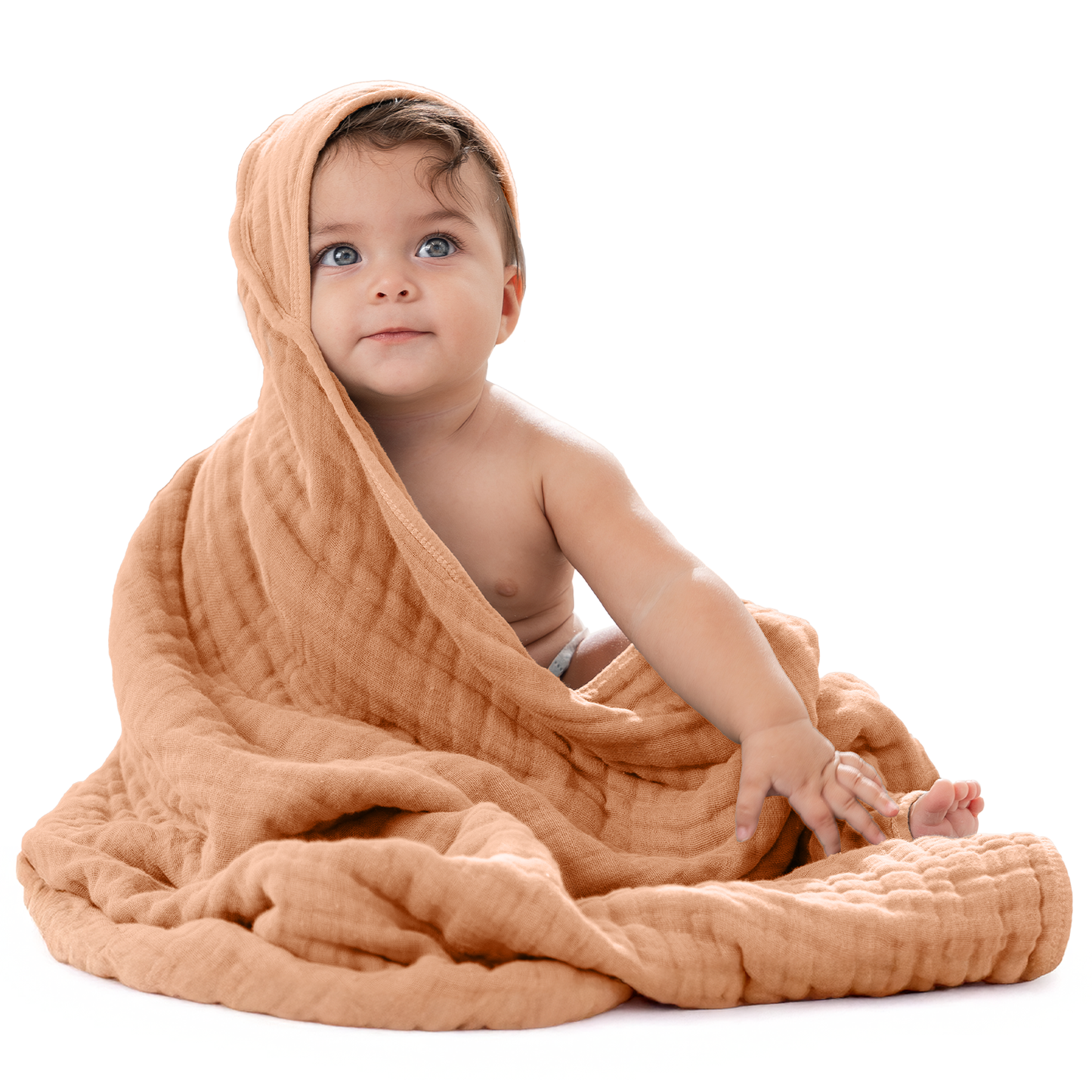 6 Layer Muslin Hooded Towel