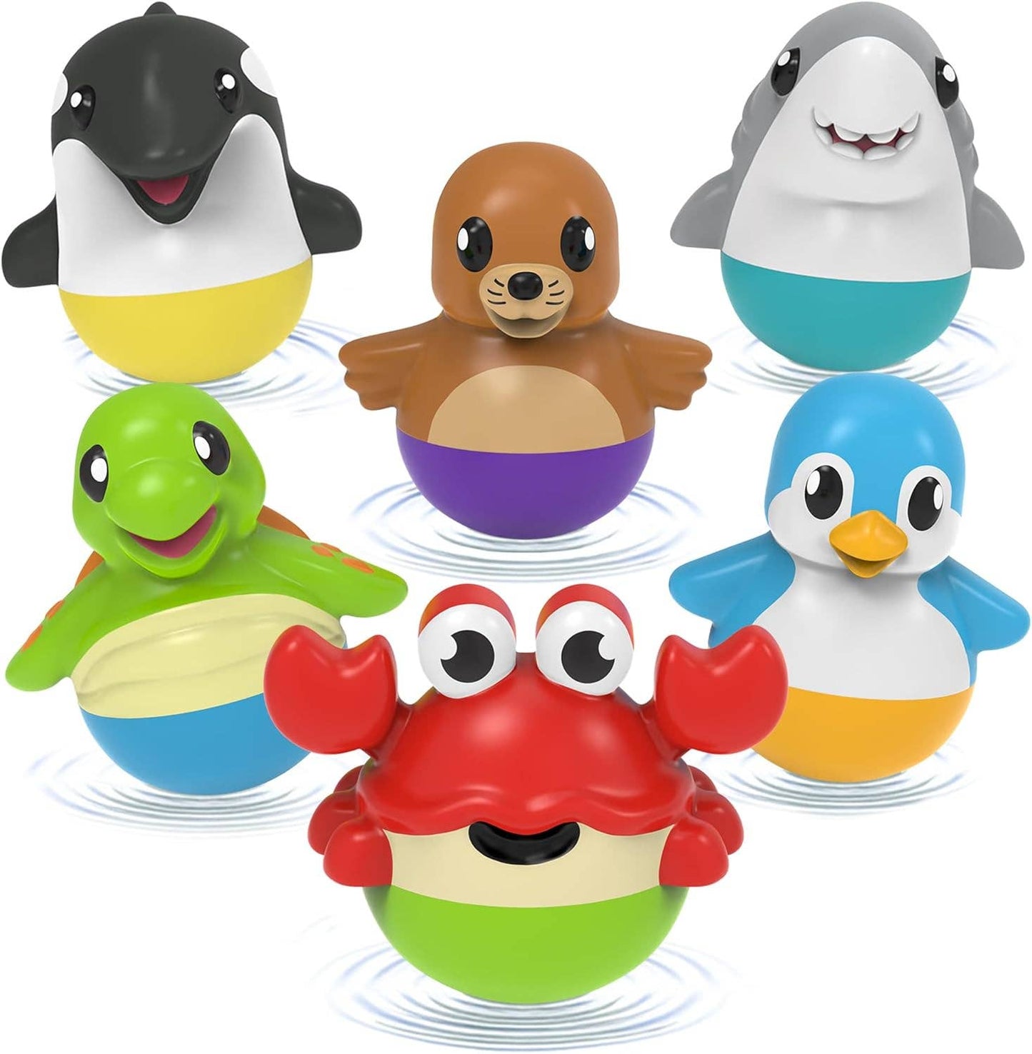 Tub Works® Tub Bobbers™ Watertight Bath Toys, 6 Pack