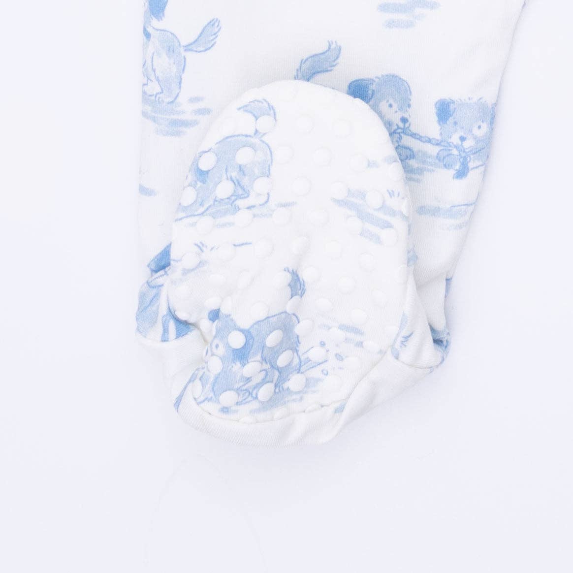 Angel Dear | Puppy Toile Blue - 2 Way Zipper Footie