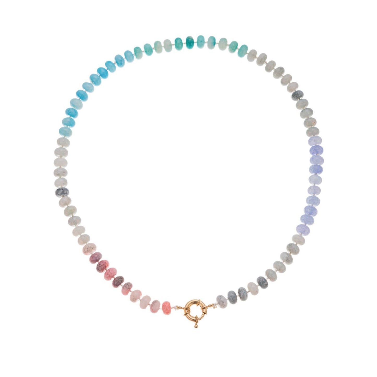 Pastel Horizon Natural Stone Necklace