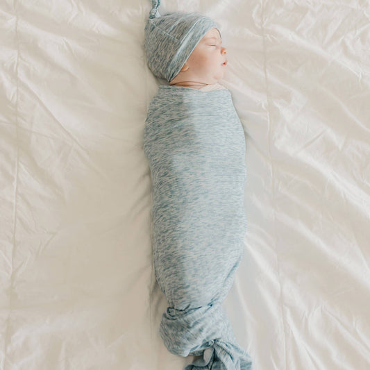 Copper Pearl | Knit Swaddle Blanket - Lennon