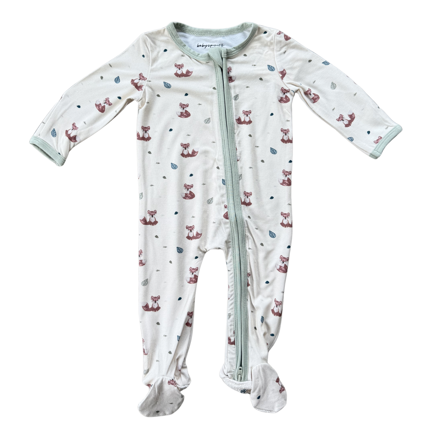 Lavender Cloud Checkered Bamboo Footie Romper