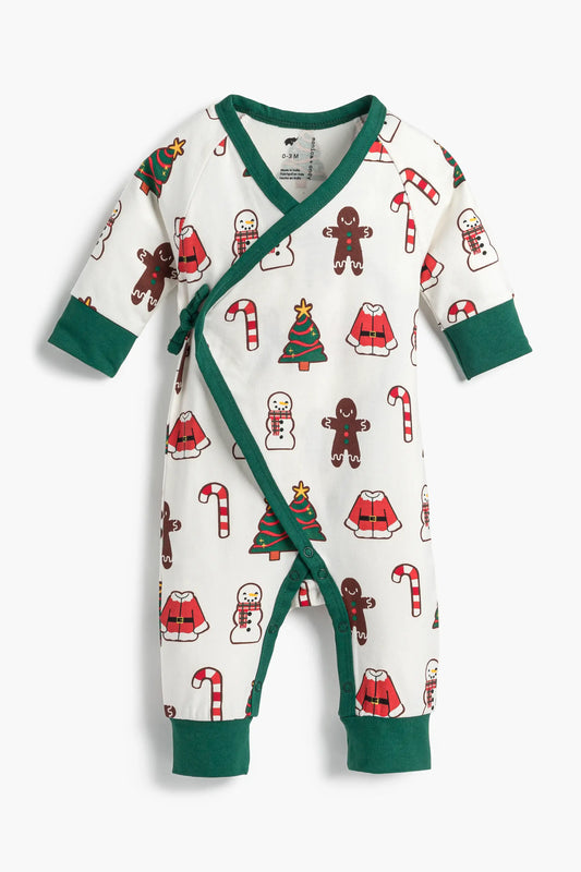 Cookie Sheet Baby Kimono Tie One-Piece