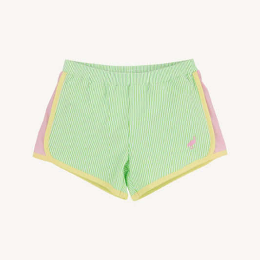 TBBC | Prepletic Shimmy Shake Shorts - Lexington Lime Seersucker with Pier Party Pink & Lake Worth Yellow