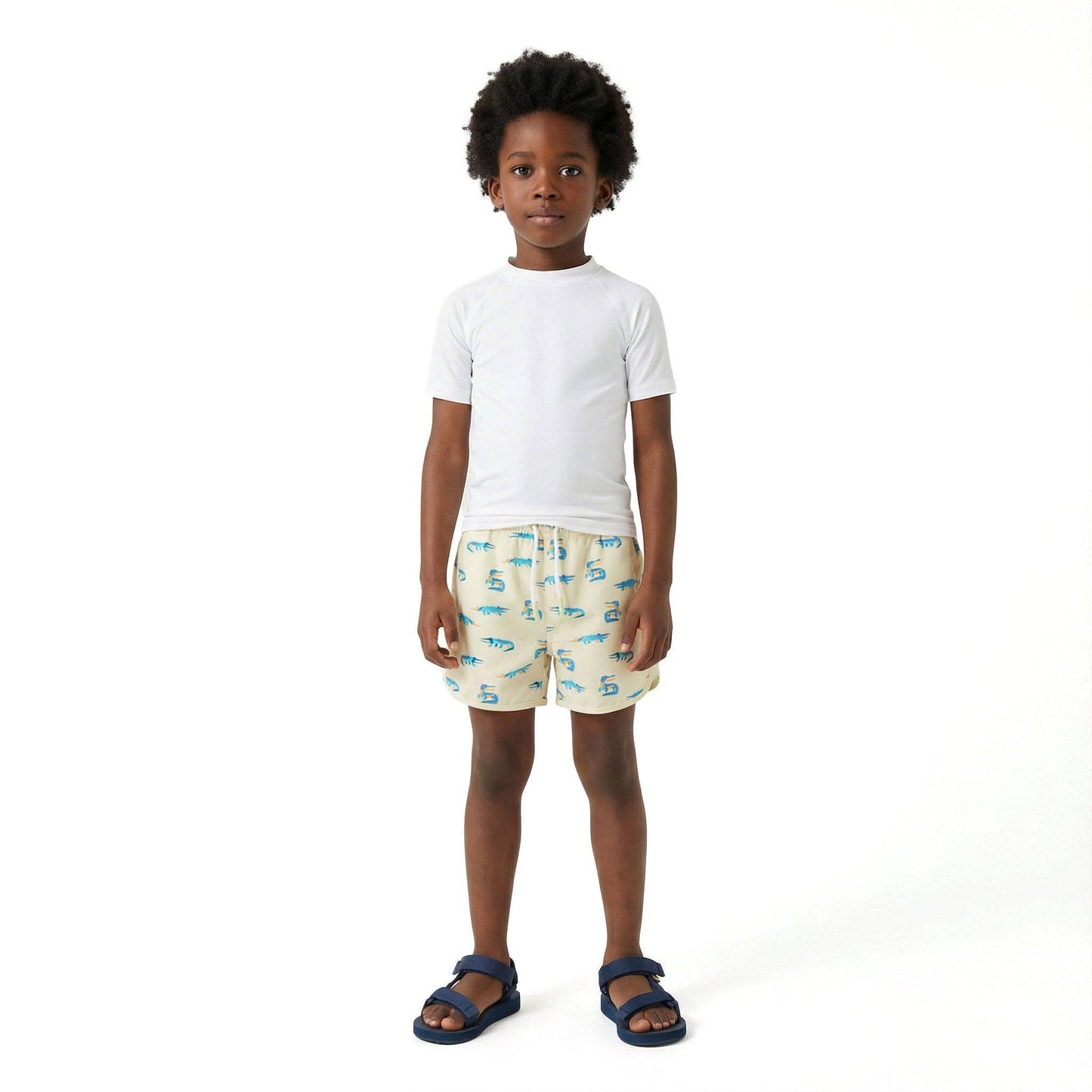 Andy & Evan - Kids Swim Trunk | Lime Gator