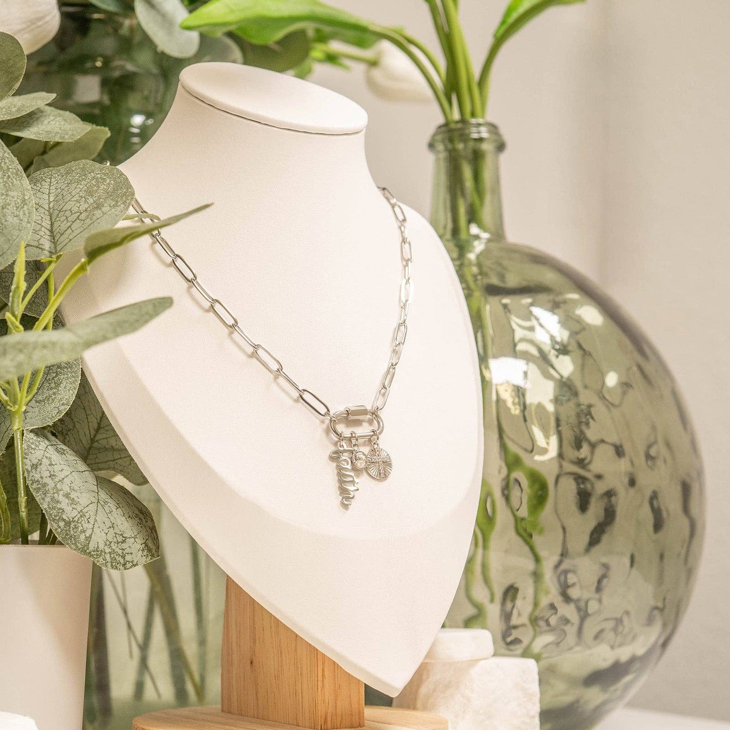 Paperclip Carabiner Necklace