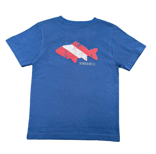Saltwater Boys Company - Dive Flag Boys Graphic Tee SS Navy
