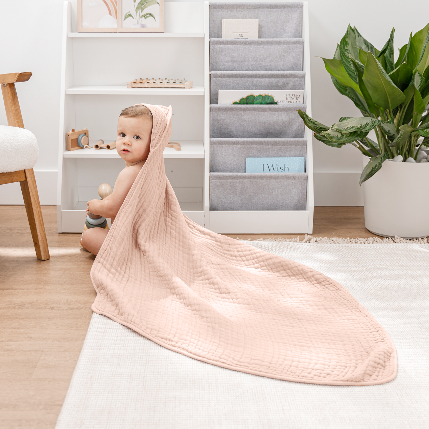 6 Layer Muslin Hooded Towel