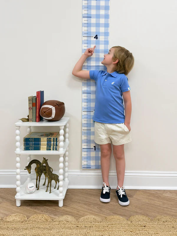 TBBC | Prim & Proper Polo & Onesie - Barbados Blue with Worth Avenue White Stork