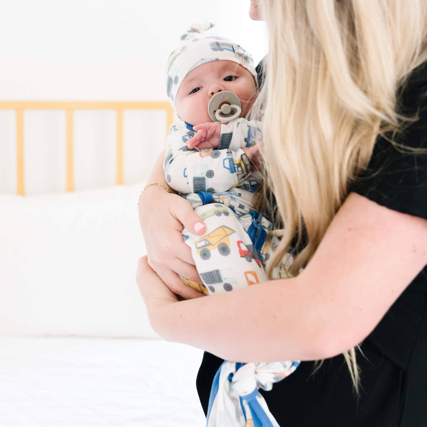 Copper Pearl | Newborn Knotted Gown - Diesel
