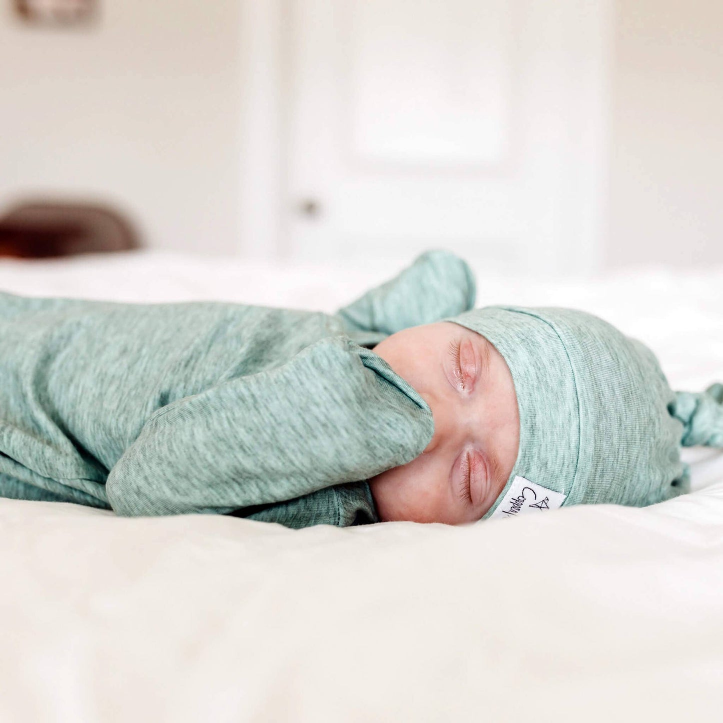 Copper Pearl | Newborn Knotted Gown - Emerson