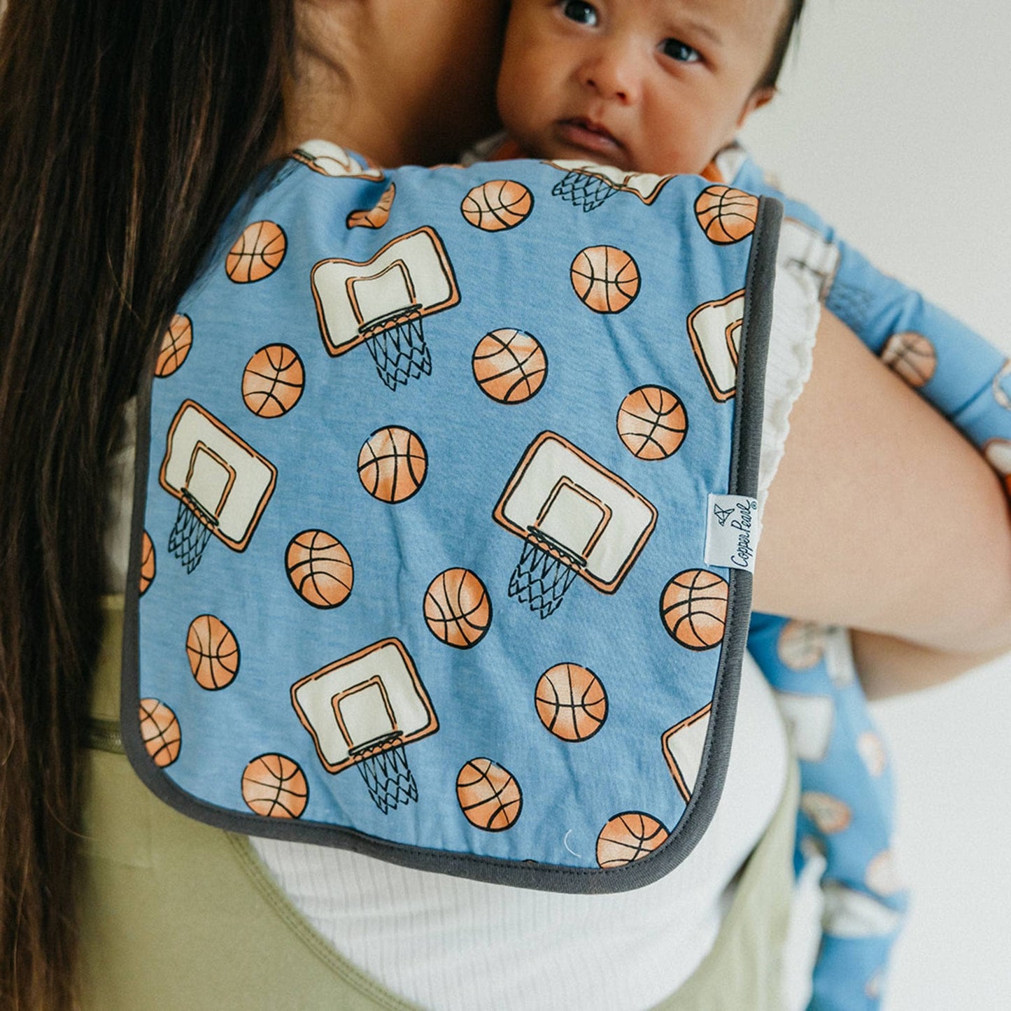 Copper Pearl | 3 Pack Premium Burp Cloths - Dunk