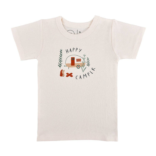 organic cotton tee | happy camper
