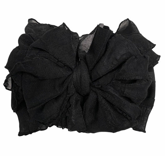 Rockin Royalty - Black Ruffled Headband