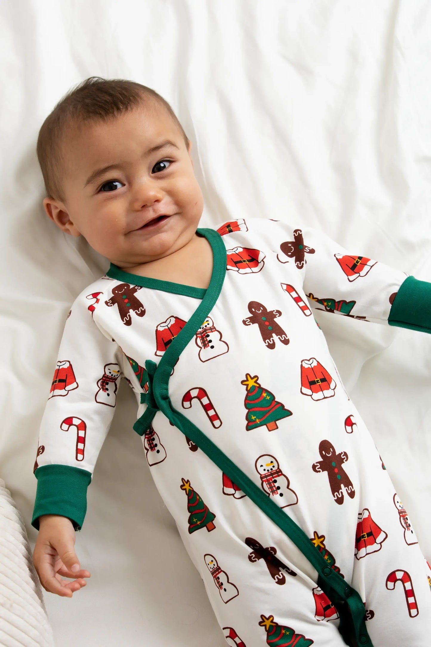 Cookie Sheet Baby Kimono Tie One-Piece