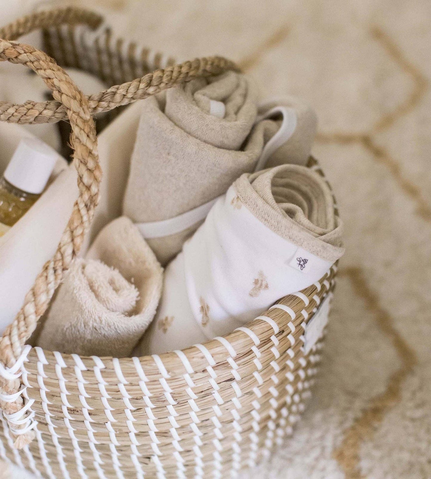 Golden Bee Knit Terry Washcloths