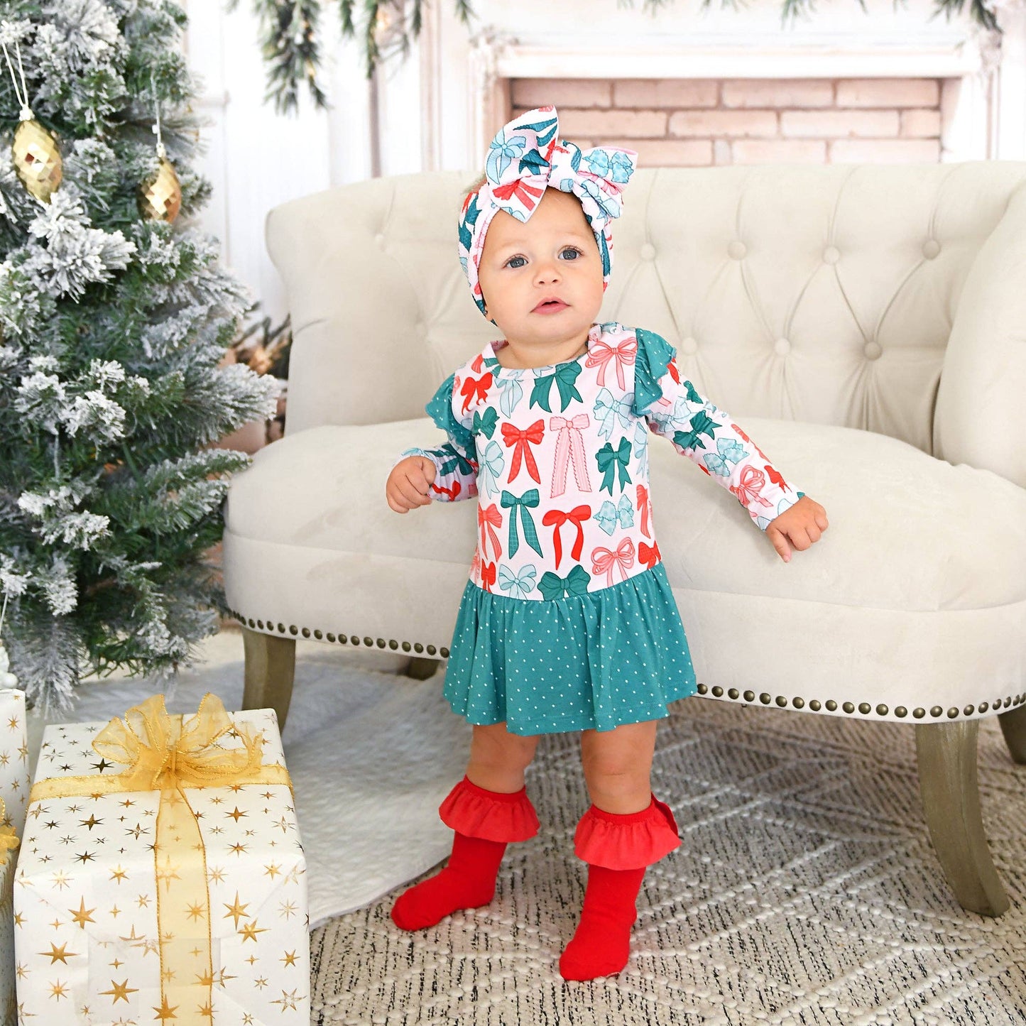 Red Ruffle Socks