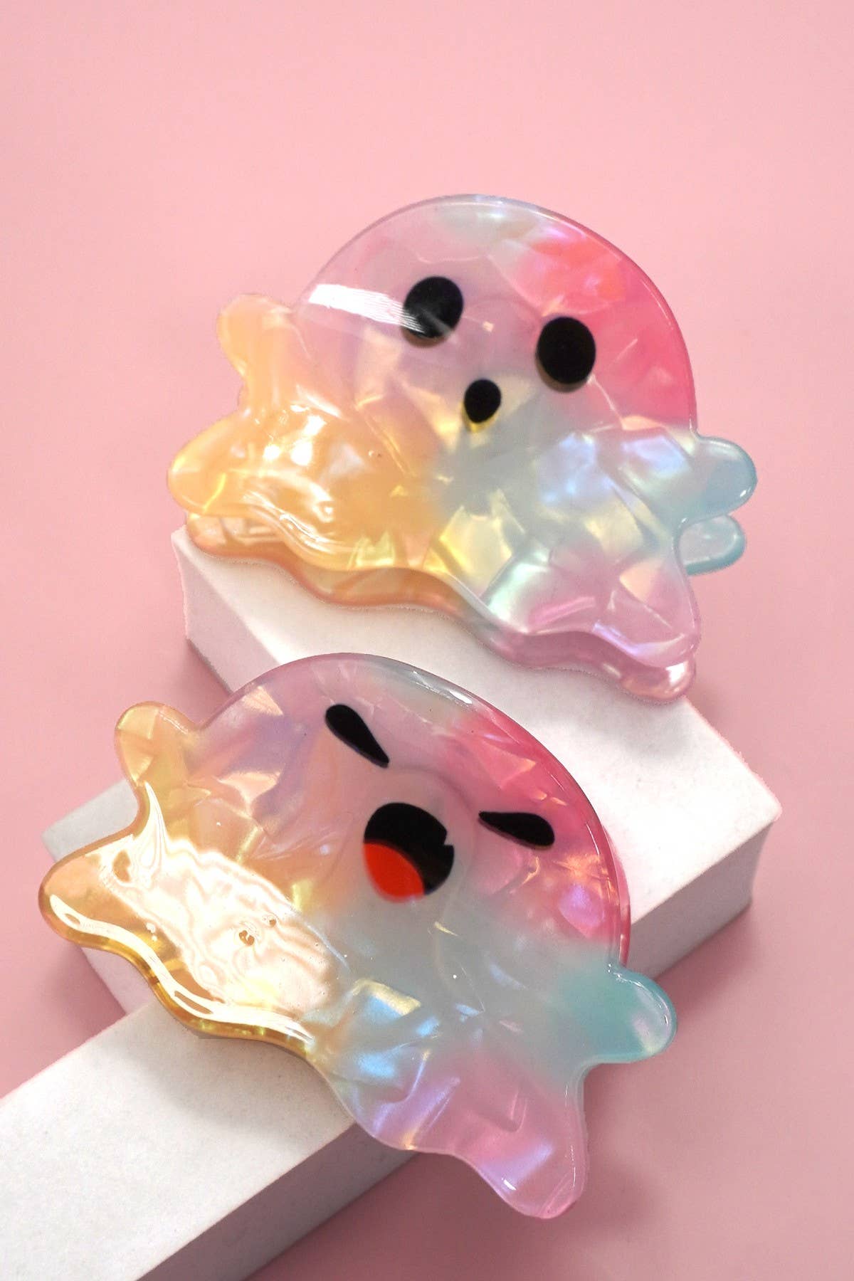 Halloween Ghost Hair Claw Clips