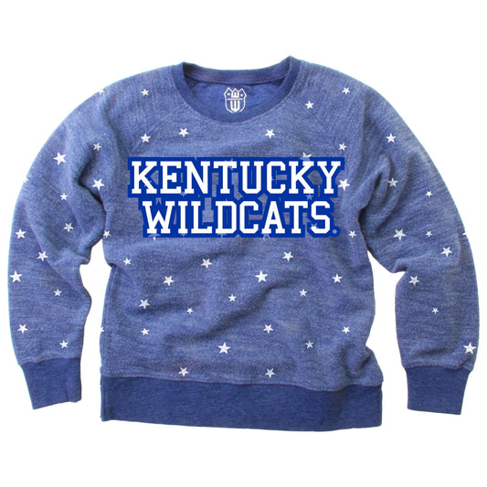 Kentucky Wildcats Girls' Allover Star Fleece Top