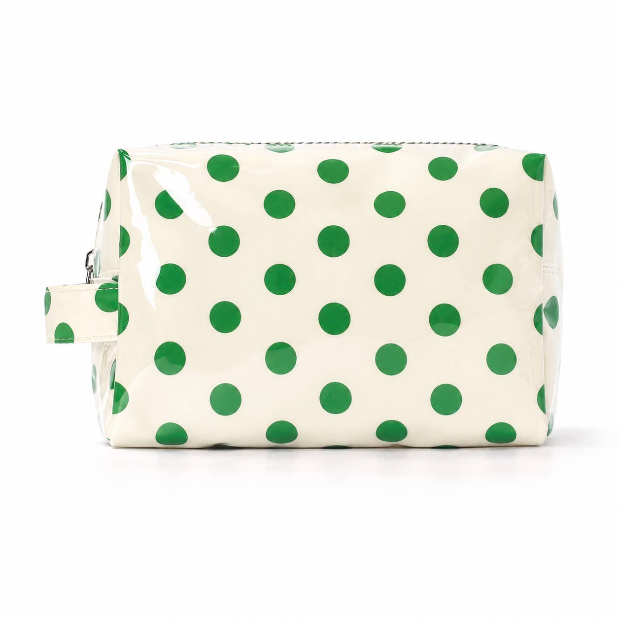 Vinyl Polka Dot Cosmetic Pouch