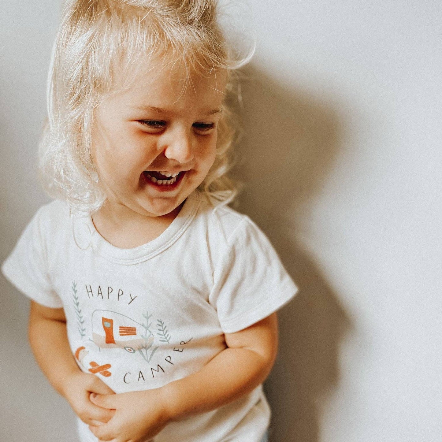 organic cotton tee | happy camper