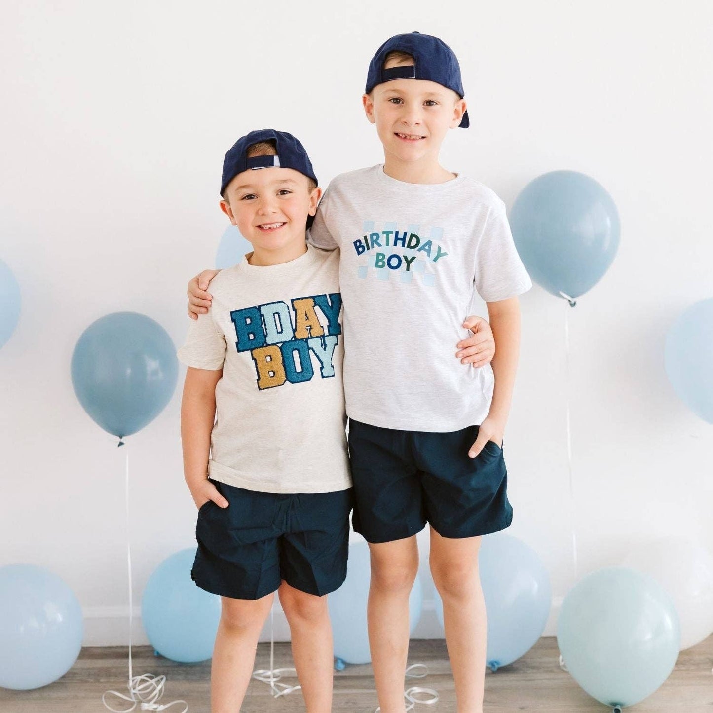 Birthday Boy Checkered Short Sleeve T-Shirt