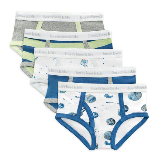 Boys Set of 5 Little Planets & Space Shuttles Underwear