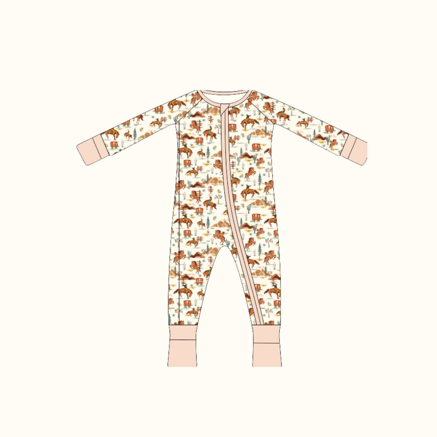 Rodeo Bamboo Zip Romper