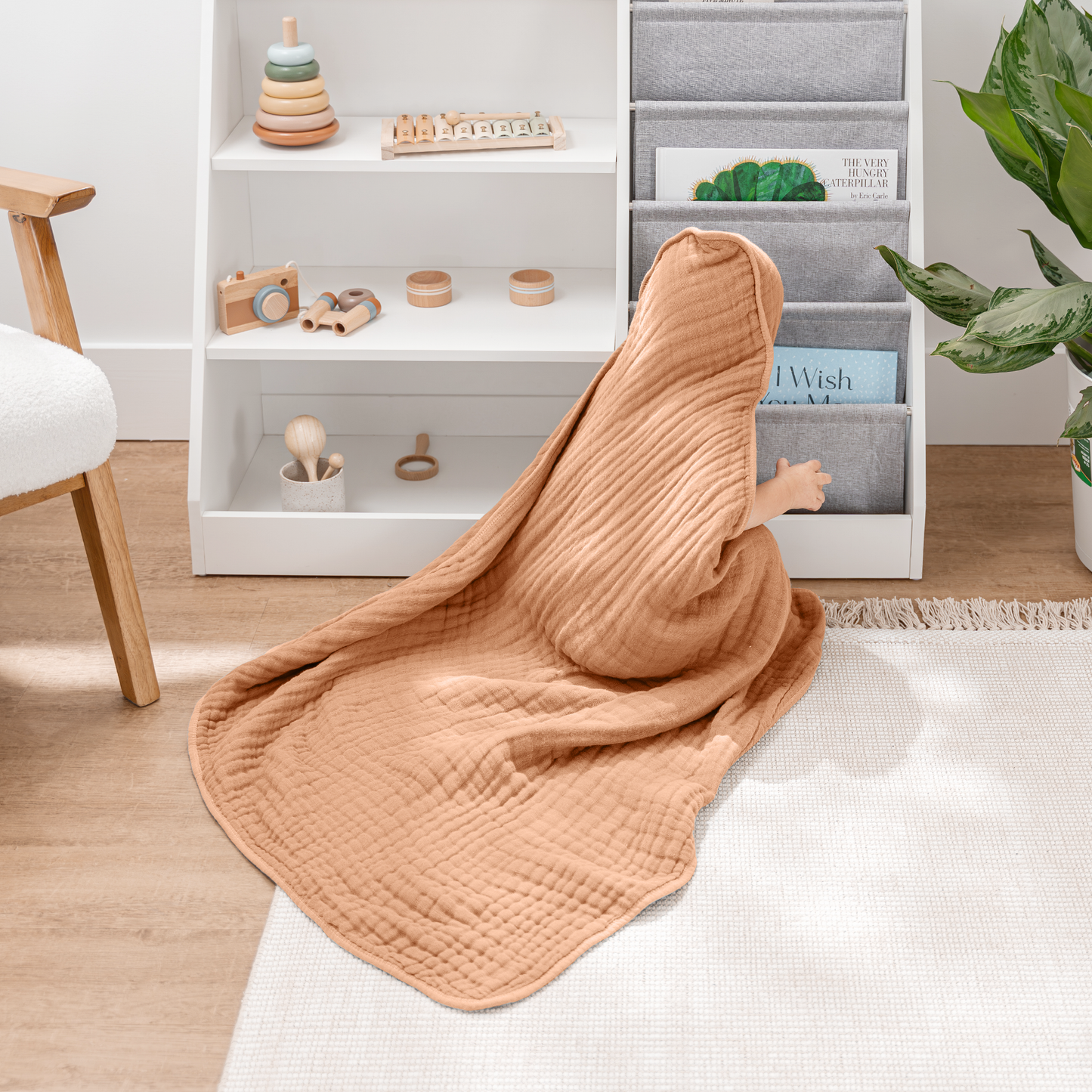 6 Layer Muslin Hooded Towel