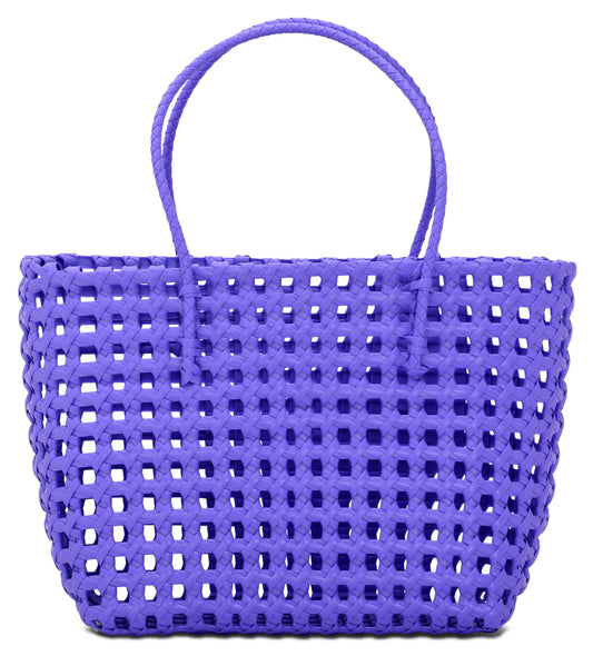 Large Purple Woven Tote