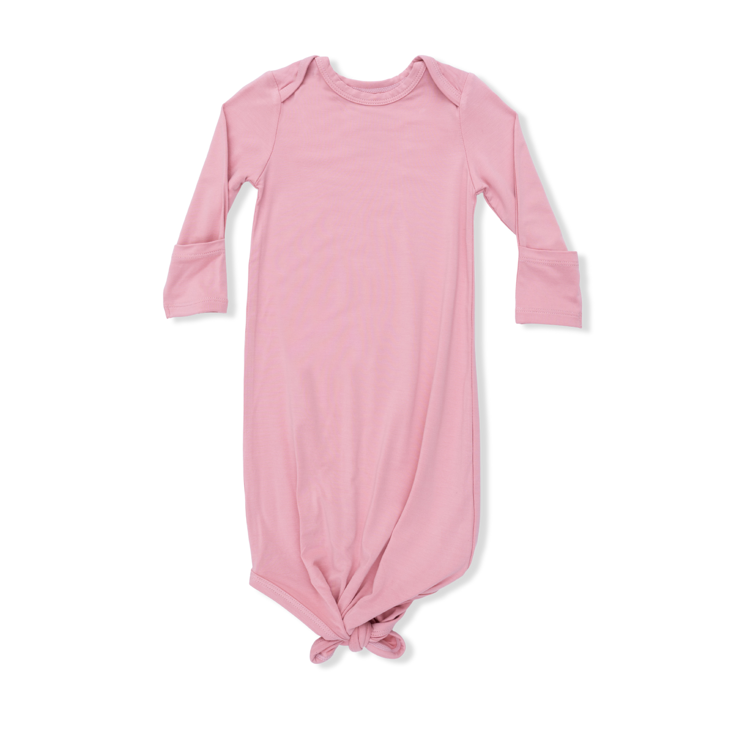 Angel Dear | Solid Rose Elegance - Knotted Gown and Headband