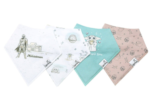 Copper Pearl | 4 Pack Baby Bandana Bibs - Star Wars Grogu